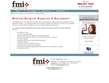 Tablet Screenshot of firstmedicalinc.com